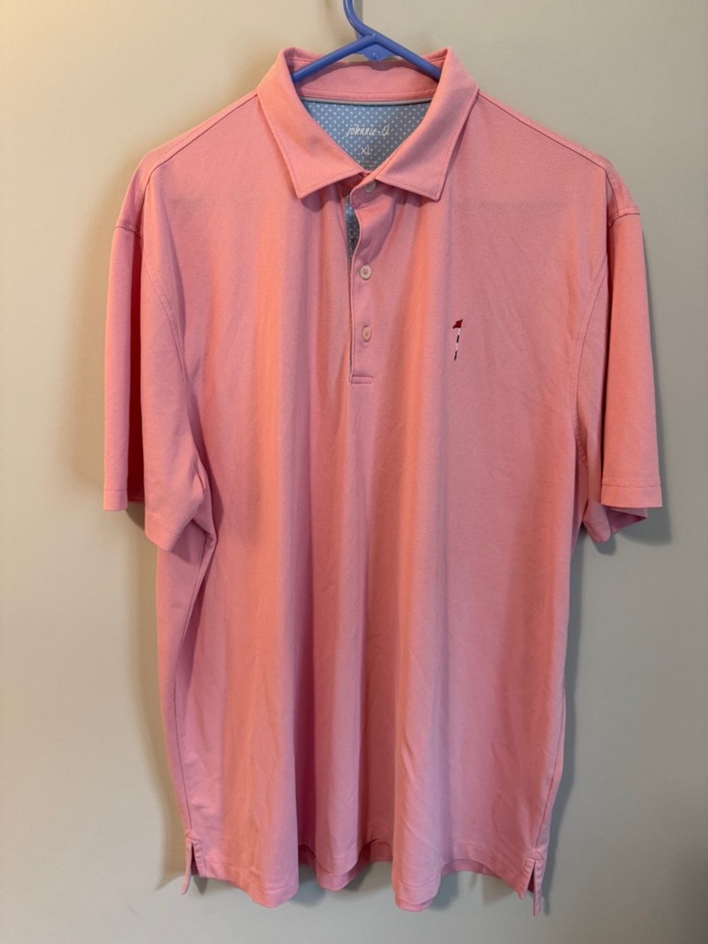 johnnie-O Light Pink Short Sleeve Polo